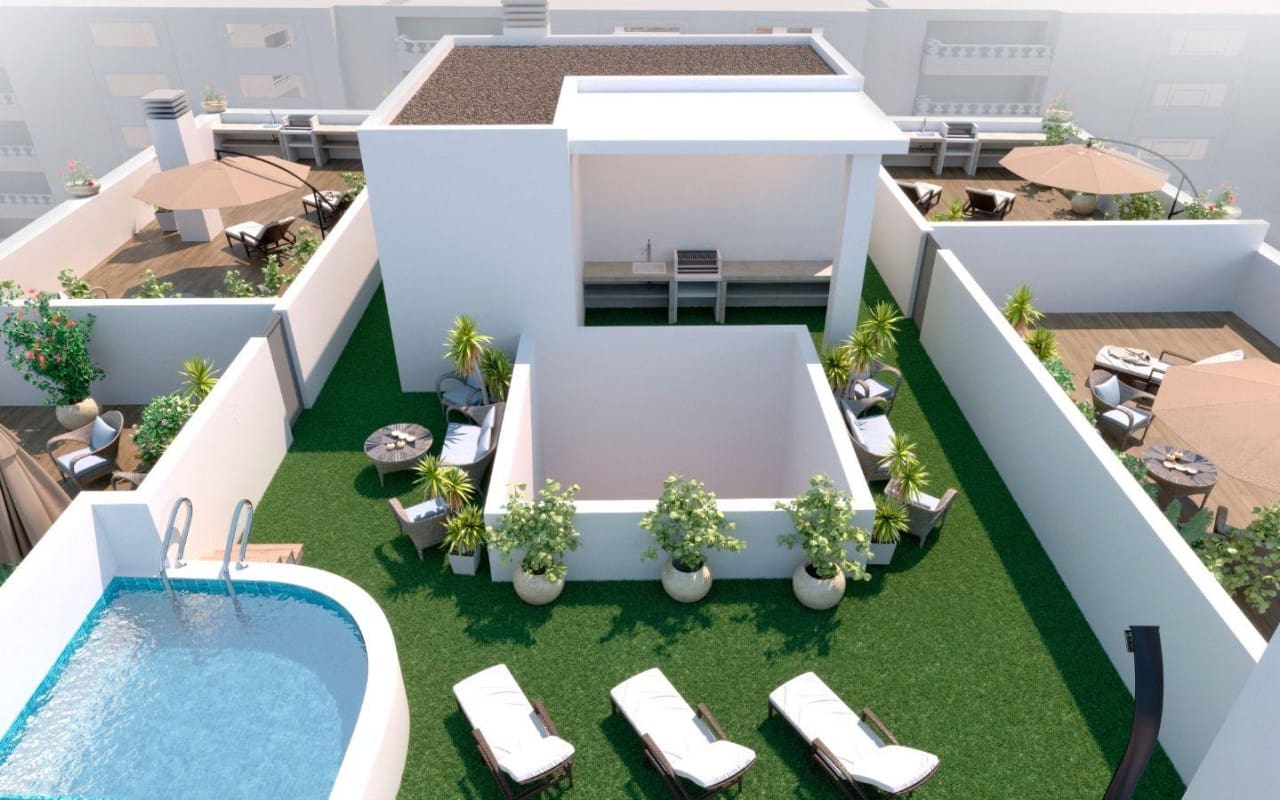 2 sypialnia Penthouse na sprzedaż w Torrevieja z basenem - 349 000 € (Ref: 9843757)