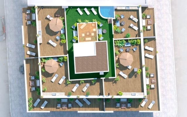 2 sypialnia Penthouse na sprzedaż w Parque de las Naciones, Torrevieja z basenem - 349 000 € (Ref: 9843757)