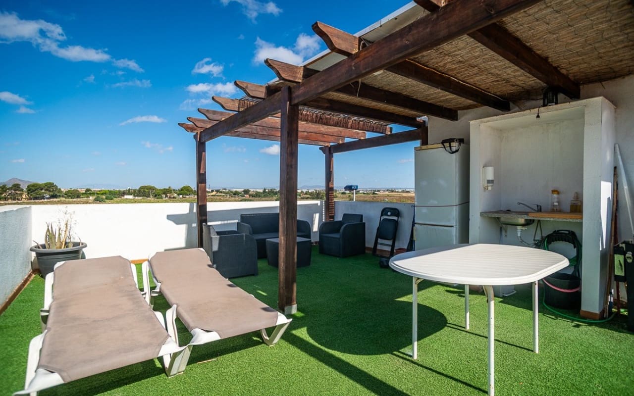 2 sovrum Takvåning till salu i Santiago de la Ribera med pool - 230 000 € (Ref: 9905067)