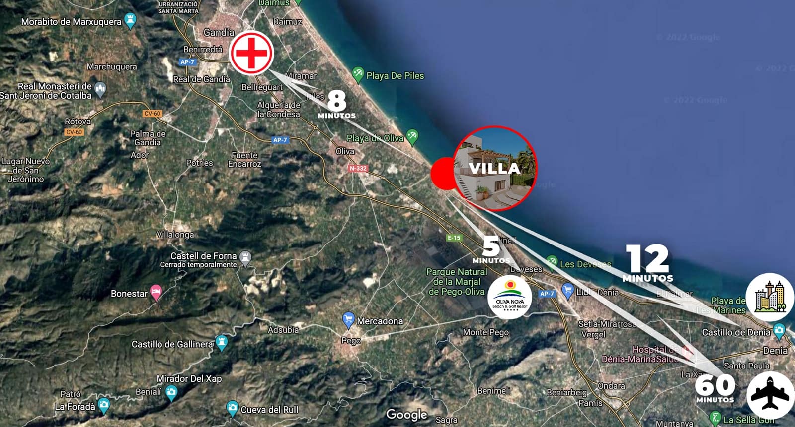 5 soveværelse Villa til salg i Oliva med swimmingpool garage - € 1.250.000 (Ref: 6606000)