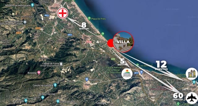 5 soveværelse Villa til salg i Oliva Playa, Oliva med swimmingpool garage - € 1.250.000 (Ref: 6606000)