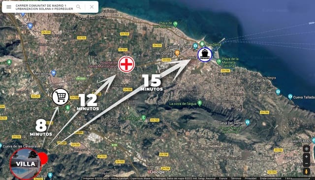 3 slaapkamer Villa te koop in Pedreguer met zwembad garage - € 660.000 (Ref: 6606002)