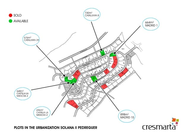 Building Plot for sale in Pedreguer - € 123,000 (Ref: 8848105)