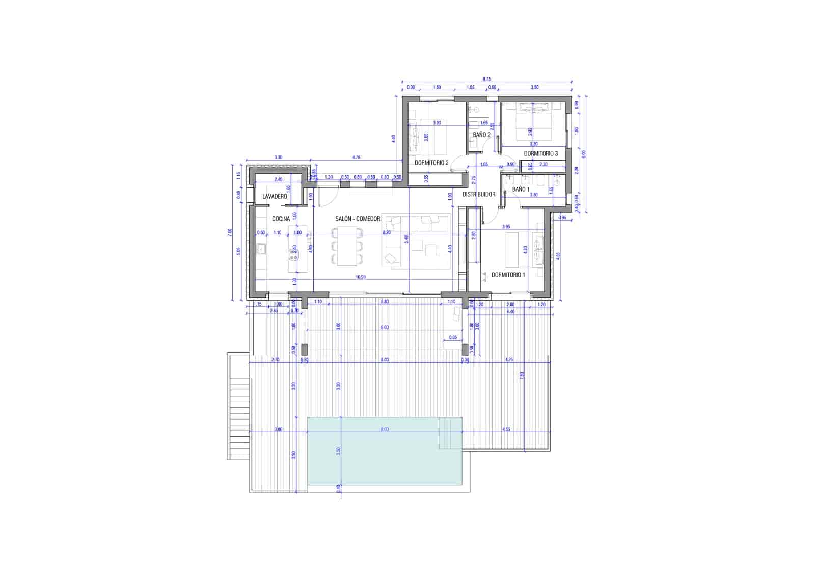 3 soveværelse Villa til salg i Pedreguer med swimmingpool garage - € 777.000 (Ref: 8848106)