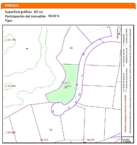 Byggegrund til salg i Teulada Pueblo, Teulada-Moraira - € 160.000 (Ref: 9547140)