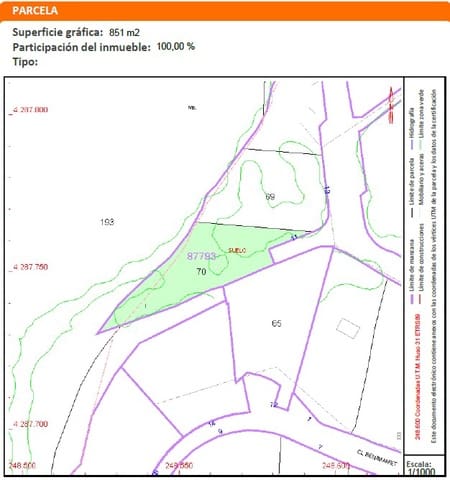 Byggegrund til salg i Teulada Pueblo, Teulada-Moraira - € 240.000 (Ref: 9547141)
