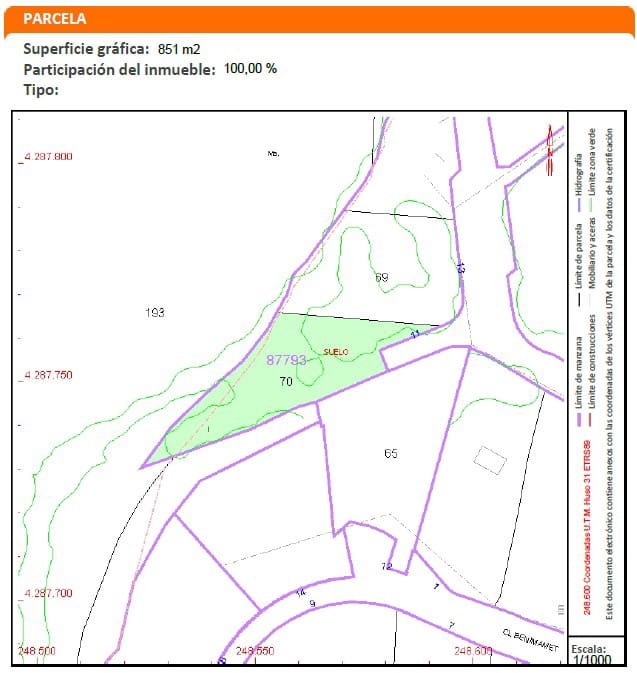Byggegrund til salg i Teulada - € 250.000 (Ref: 9547142)