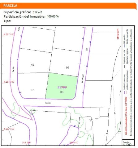 Byggegrund til salg i Teulada Pueblo, Teulada-Moraira - € 550.000 (Ref: 9707761)