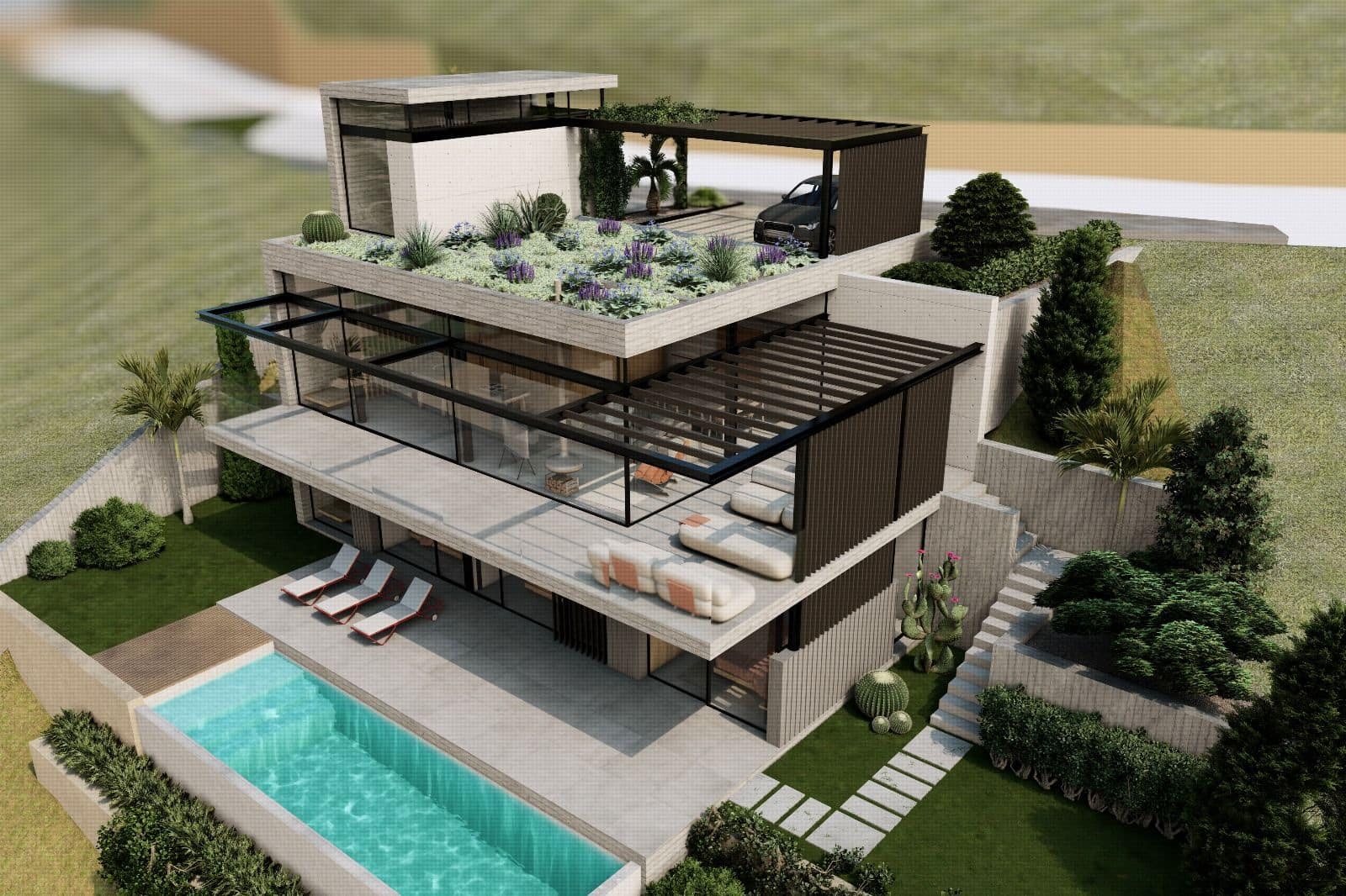 3 bedroom Villa for sale in Pedreguer with pool garage - € 1,200,000 (Ref: 9807172)