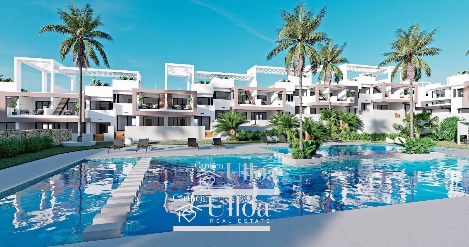 3 quarto Bungalow para venda em Finestrat com piscina - 379 900 € (Ref: 8238996)