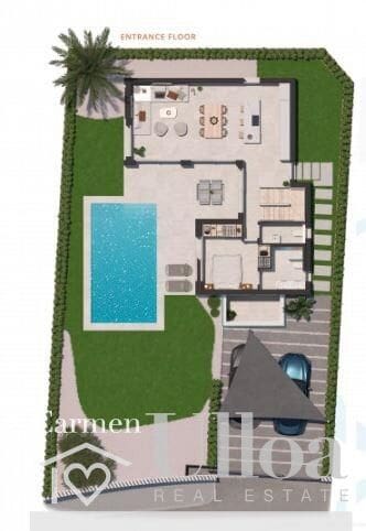 3 sypialnia Willa na sprzedaż w Alfaz del Pi / L'Alfas del Pi z basenem - 760 000 € (Ref: 8534089)