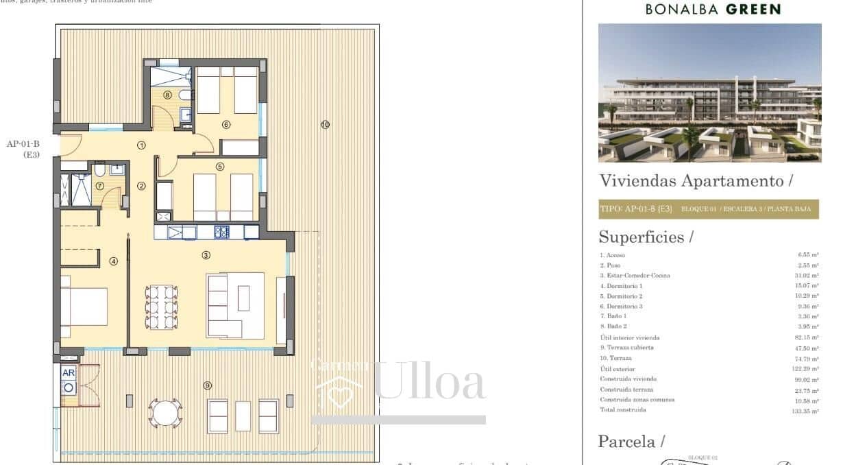 3 sovrum Lägenhet till salu i Muchamiel / Mutxamel med pool garage - 437 000 € (Ref: 9001291)