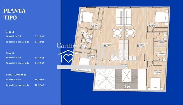 2 makuuhuone Asunto myytävänä paikassa La Villajoyosa / Vila Joiosa - 278 208 € (Ref: 9119068)