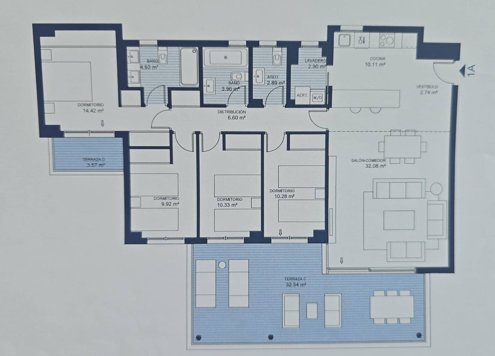 4 soverom Leilighet til salgs i Carvajal med svømmebasseng garasje - € 749 000 (Ref: 9243249)