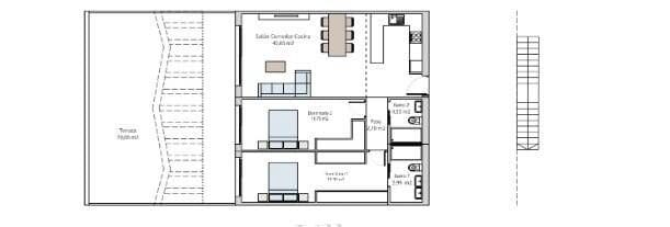 2 quarto Bungalow para venda em Finestrat com garagem - 399 900 € (Ref: 9436096)