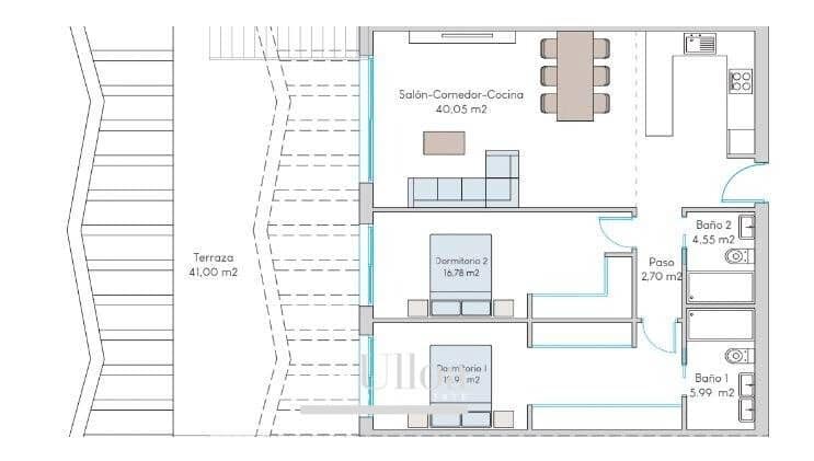 2 soverom Bungalow til salgs i Finestrat med garasje - € 399 900 (Ref: 9436096)
