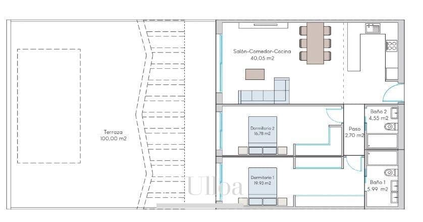 3 makuuhuone Bungalow myytävänä paikassa Finestrat mukana 
autotalli - 449 900 € (Ref: 9436097)