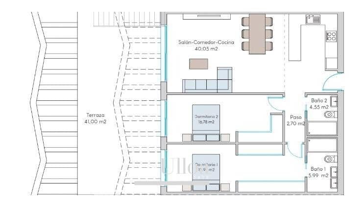 2 chambre Bungalow à vendre à Finestrat avec garage - 429 900 € (Ref: 9436102)