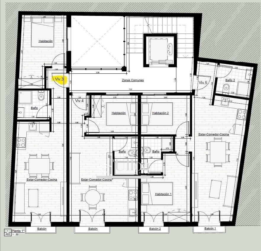 1 camera da letto Appartamento in vendita in La Villajoyosa / Vila Joiosa - 148.498 € (Rif: 9679999)