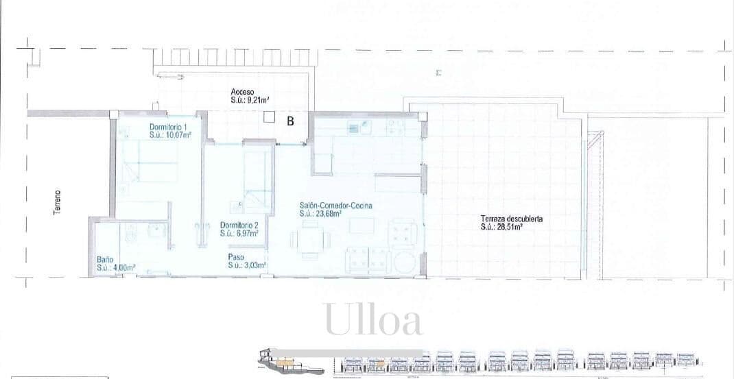 2 bedroom Flat for sale in Muchamiel / Mutxamel with pool - € 234,000 (Ref: 9752277)