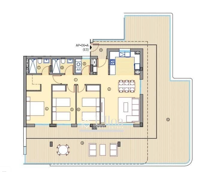 3 sovrum Takvåning till salu i Muchamiel / Mutxamel med pool garage - 490 000 € (Ref: 9786994)
