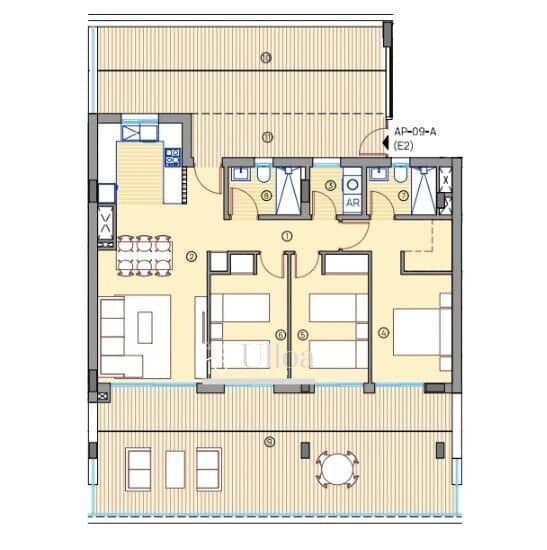 3 soveværelse Penthouse til salg i Muchamiel / Mutxamel med swimmingpool garage - € 469.000 (Ref: 9786995)