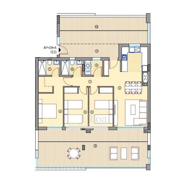 3 soveværelse Penthouse til salg i Muchamiel / Mutxamel med swimmingpool garage - € 469.000 (Ref: 9786995)