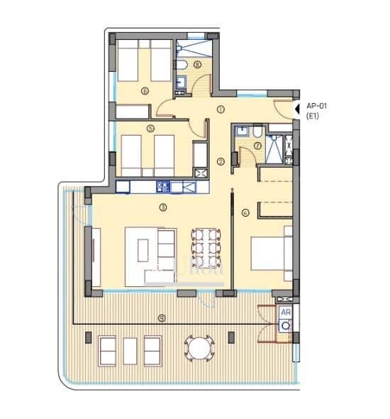 3 camera da letto Appartamento in vendita in Muchamiel / Mutxamel con piscina garage - 406.000 € (Rif: 9791262)
