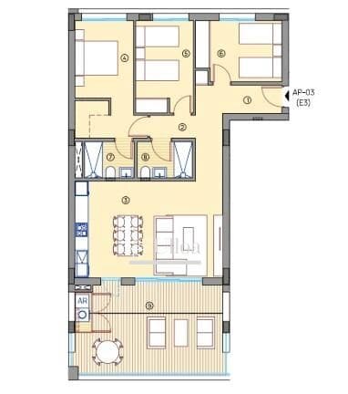 Piso de 3 habitaciones en Muchamiel / Mutxamel en venta con piscina garaje - 406.000 € (Ref: 9808185)