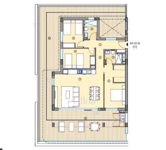 Apartamento de 3 habitaciones en Muchamiel / Mutxamel en venta con piscina garaje - 437.000 € (Ref: 9808187)