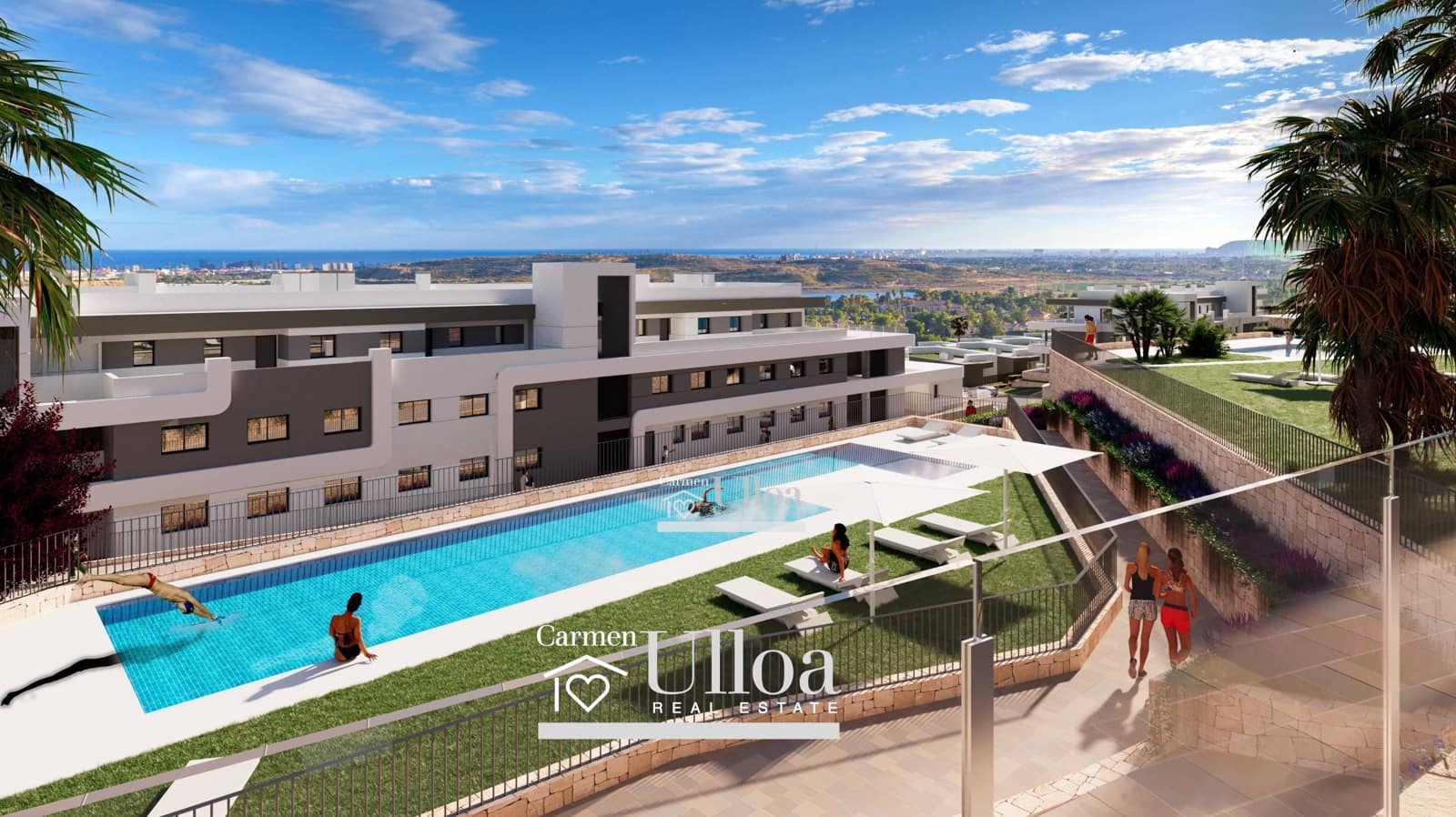 Apartamento de 3 habitaciones en Muchamiel / Mutxamel en venta con piscina garaje - 437.000 € (Ref: 9808187)