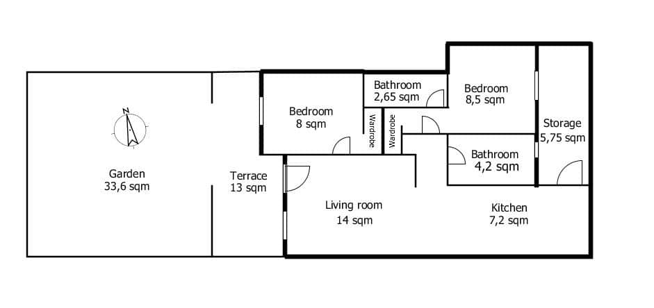 2 makuuhuone Rivitalo myytävänä paikassa Orihuela Costa mukana uima-altaan 
autotalli - 199 900 € (Ref: 9748209)