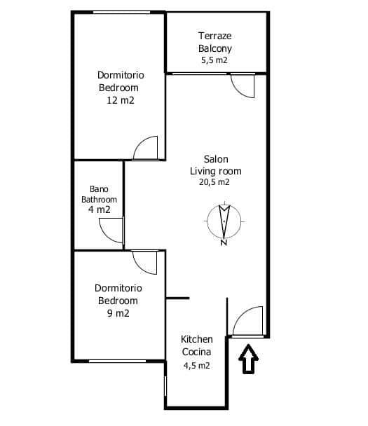 2 quarto Apartamento para venda em Los Alcazares - 125 000 € (Ref: 9756647)