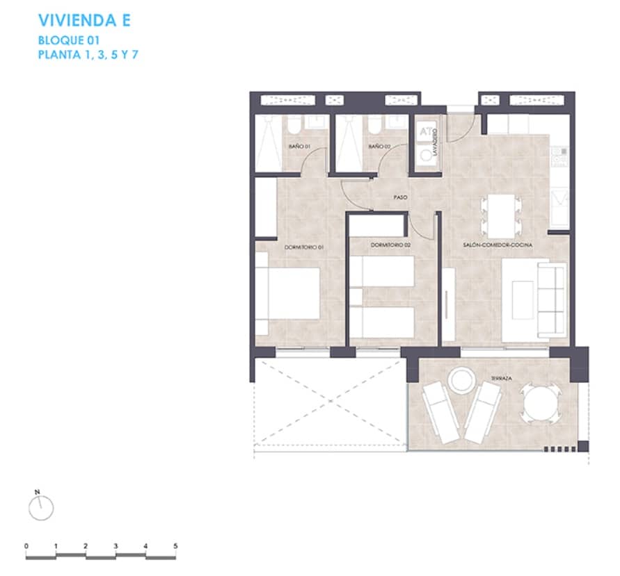 2 chambre Appartement à vendre à Calpe / Calp avec piscine garage - 395 000 € (Ref: 9180807)