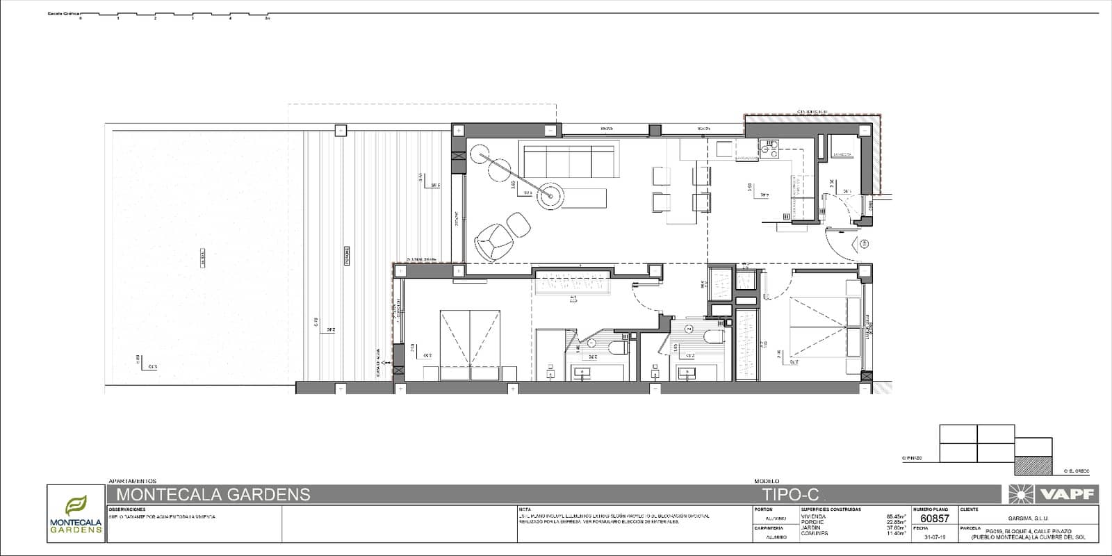 2 chambre Appartement à vendre à Benitachell / Benitatxell avec piscine garage - 395 000 € (Ref: 9863887)