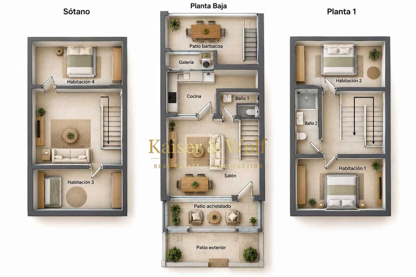 4 slaapkamer Villa te koop in Alicante stad met zwembad garage - € 360.000 (Ref: 10184008)