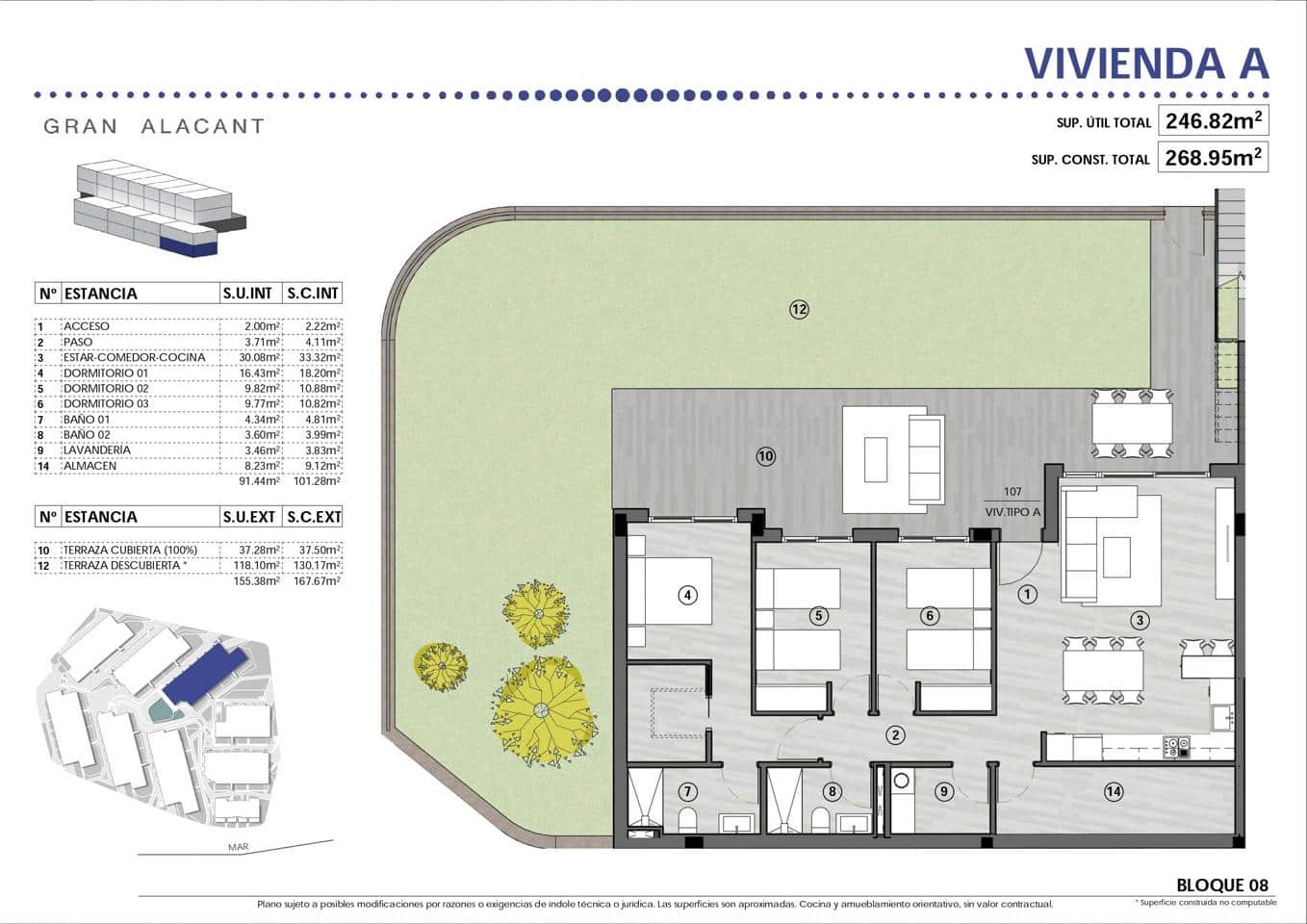 3 soverom Leilighet til salgs i Gran Alacant med svømmebasseng garasje - € 405 000 (Ref: 6819745)
