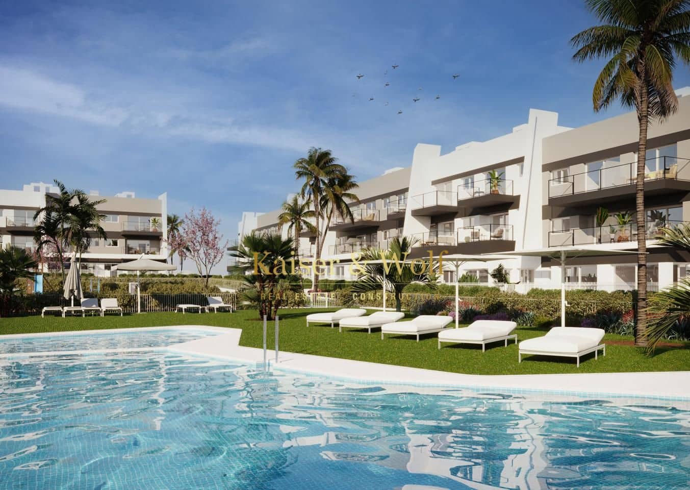 2 soveværelse Lejlighed til salg i Gran Alacant med swimmingpool - € 310.000 (Ref: 8072407)