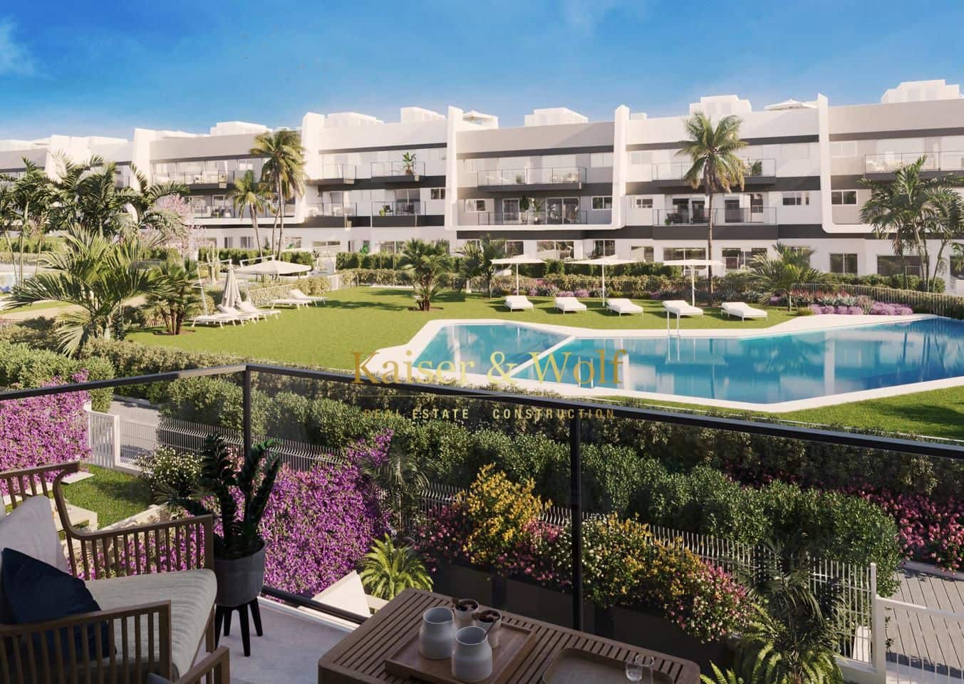 2 soveværelse Lejlighed til salg i Gran Alacant med swimmingpool - € 310.000 (Ref: 8072407)