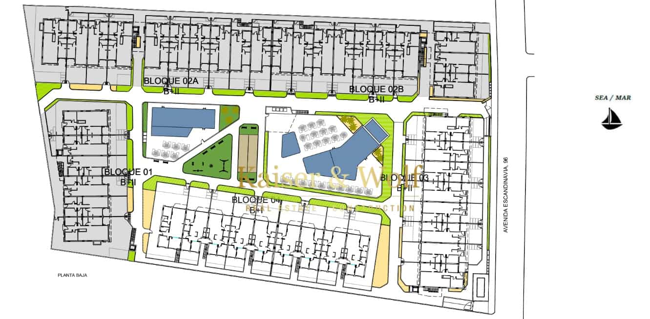 2 soveværelse Lejlighed til salg i Gran Alacant med swimmingpool - € 310.000 (Ref: 8072407)