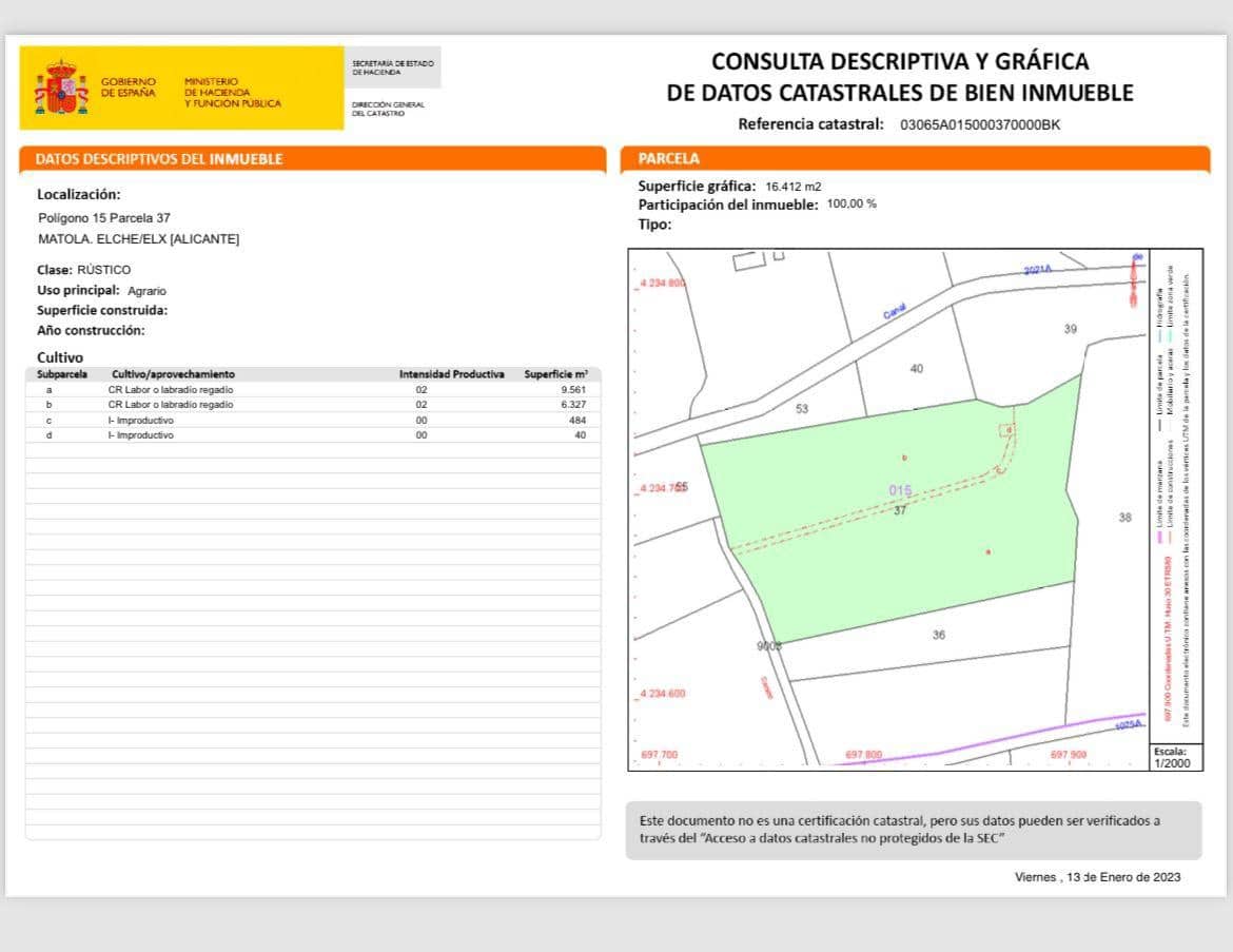 Grond te koop in Elche / Elx - € 115.000 (Ref: 8142084)