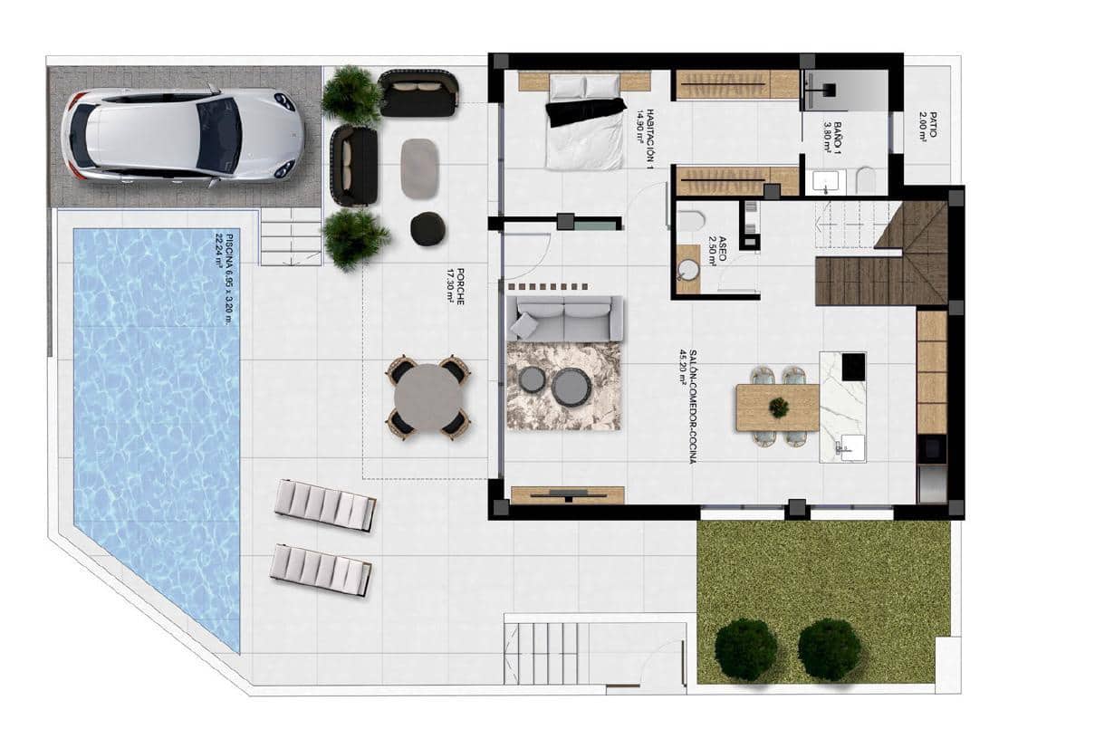 Chalet de 3 habitaciones en Dolores en venta con piscina garaje - 435.000 € (Ref: 8661568)