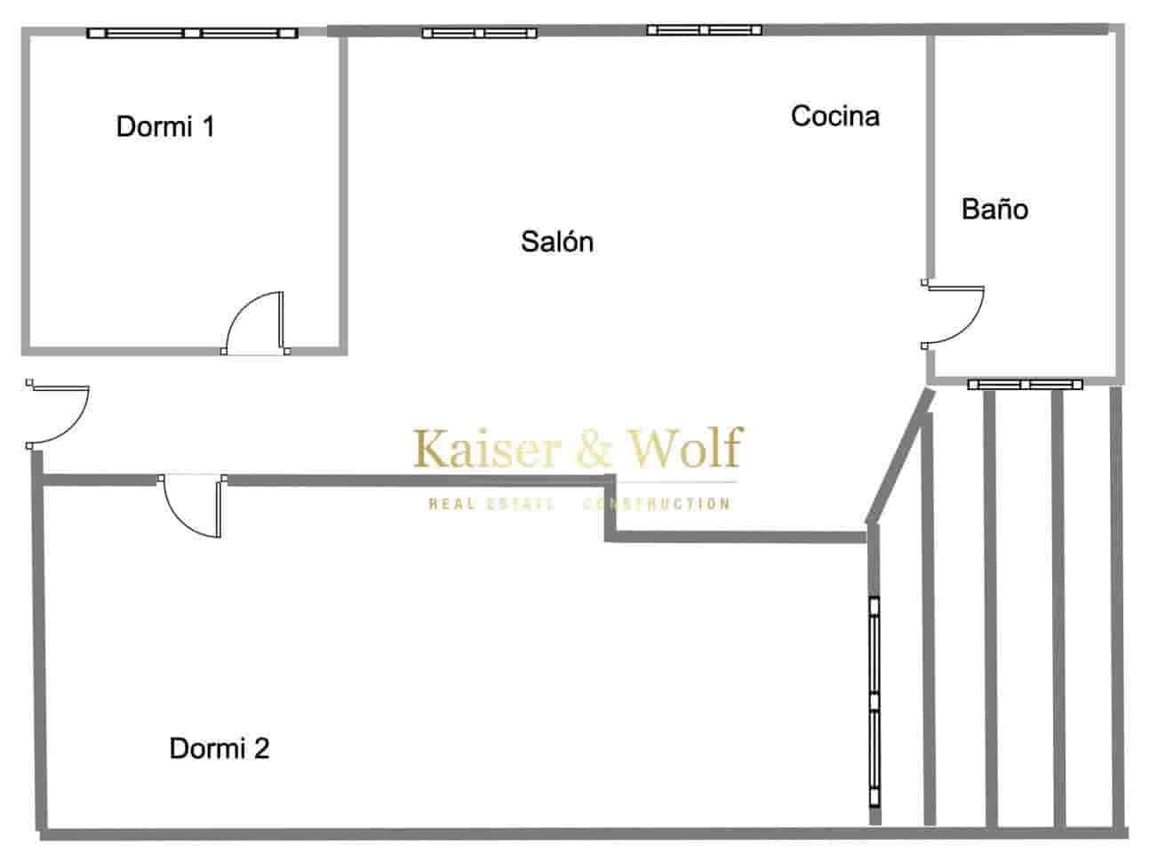 1 sovrum Lägenhet till salu i Guardamar del Segura - 75 000 € (Ref: 8777541)