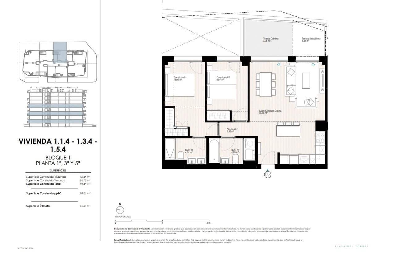 2 bedroom Apartment for sale in La Villajoyosa / Vila Joiosa with pool - € 434,000 (Ref: 9923249)