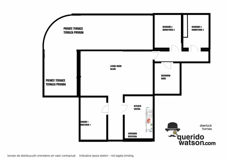 3 quarto Apartamento para venda em Mar de Cristal - 130 000 € (Ref: 9215472)