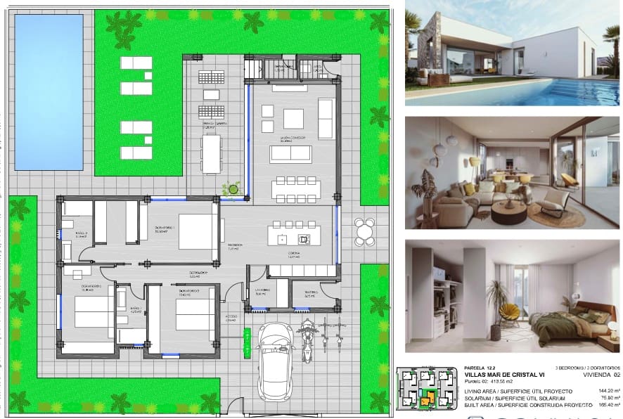 3 soverom Villa til salgs i Rincon de San Gines med svømmebasseng garasje - € 549 000 (Ref: 9243502)