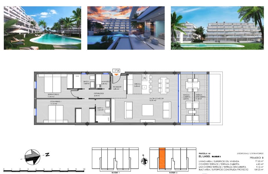 2 soveværelse Strandlejlighed til salg i Mar de Cristal med swimmingpool garage - € 270.000 (Ref: 9270523)