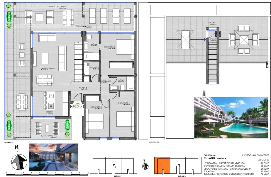 3 makuuhuone Kattohuoneisto myytävänä paikassa Mar de Cristal mukana uima-altaan 
autotalli - 595 000 € (Ref: 9270530)
