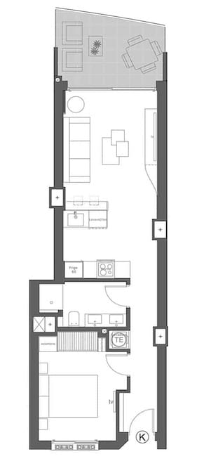 Apartamento de 1 habitación en La Manga del Mar Menor en venta - 288.000 € (Ref: 9360548)