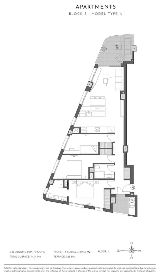Apartamento de 1 habitación en La Manga del Mar Menor en venta - 288.000 € (Ref: 9360548)